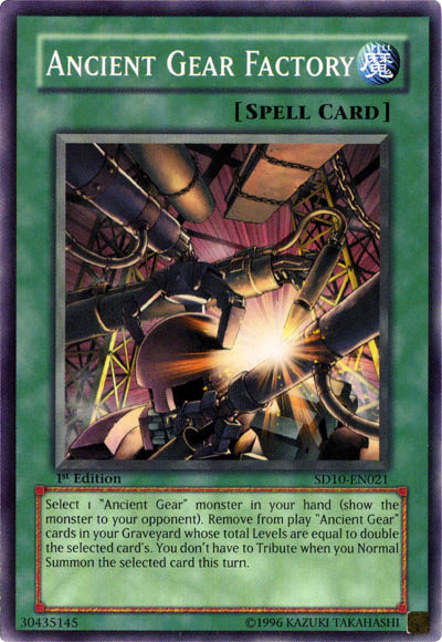 Ancient Gear Factory [SD10-EN021] Common Yu-Gi-Oh!