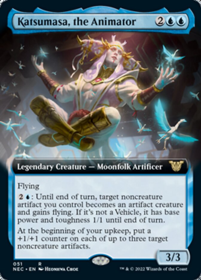 Katsumasa, the Animator (Extended Art) [Kamigawa: Neon Dynasty Commander] Magic: The Gathering