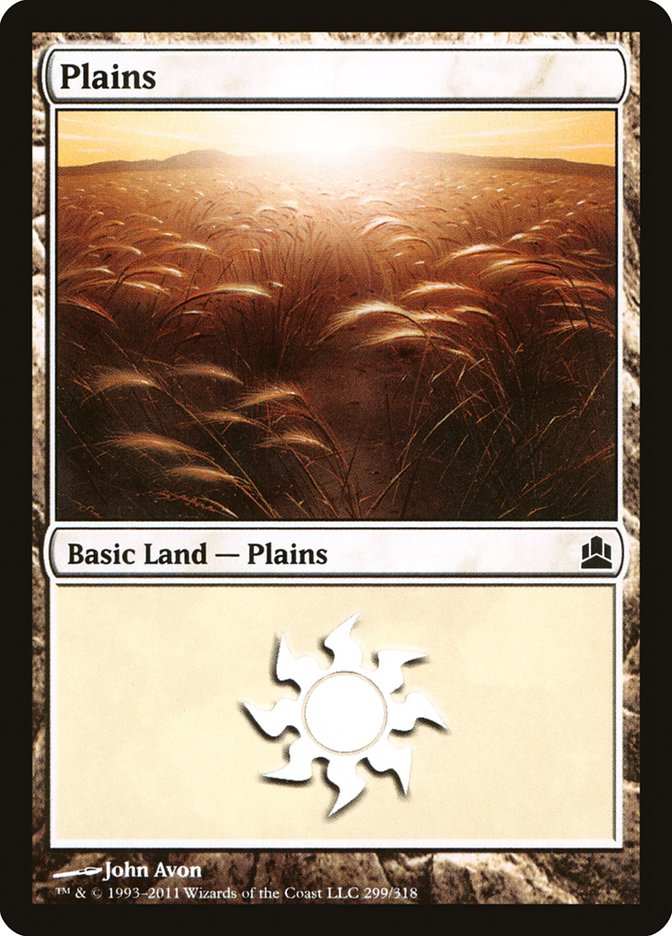 Plains (299) [Commander 2011] Magic: The Gathering