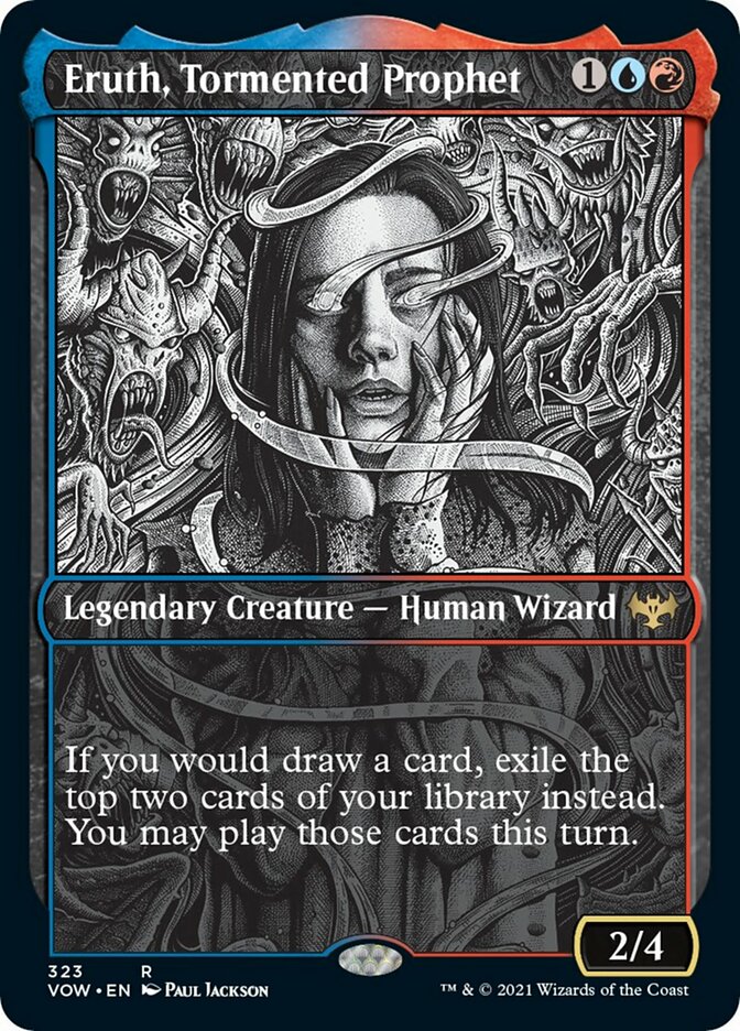 Eruth, Tormented Prophet (Showcase Eternal Night) [Innistrad: Crimson Vow] Magic: The Gathering