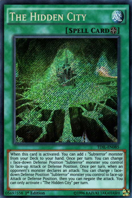 The Hidden City [TDIL-EN085] Secret Rare Yu-Gi-Oh!