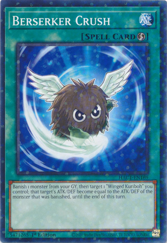 Berserker Crush (Duel Terminal) [HAC1-EN169] Common Yu-Gi-Oh!