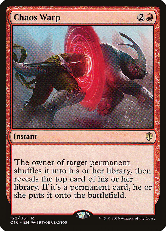 Chaos Warp [Commander 2016] Magic: The Gathering