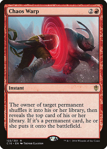Chaos Warp [Commander 2016] Magic: The Gathering