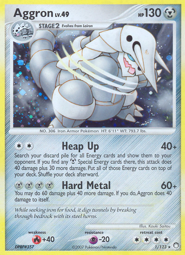 Aggron (1/123) [Diamond & Pearl: Mysterious Treasures] Pokémon