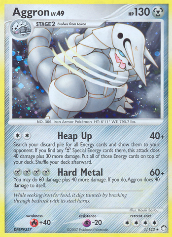 Aggron (1/123) [Diamond & Pearl: Mysterious Treasures] Pokémon