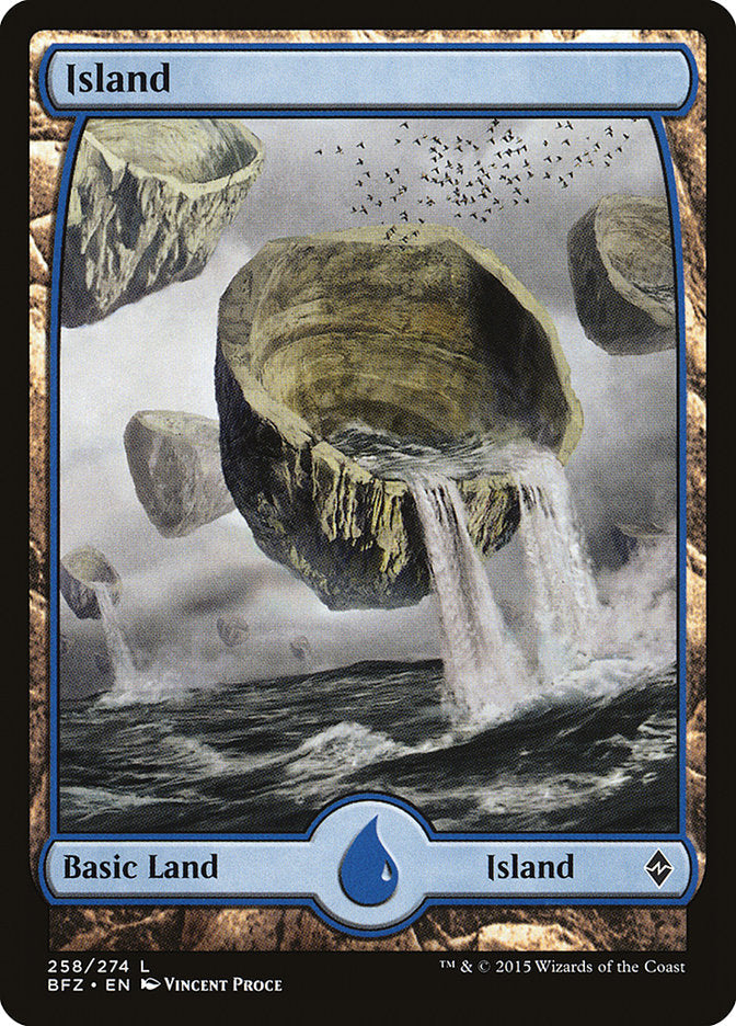 Island (258) [Battle for Zendikar] Magic: The Gathering