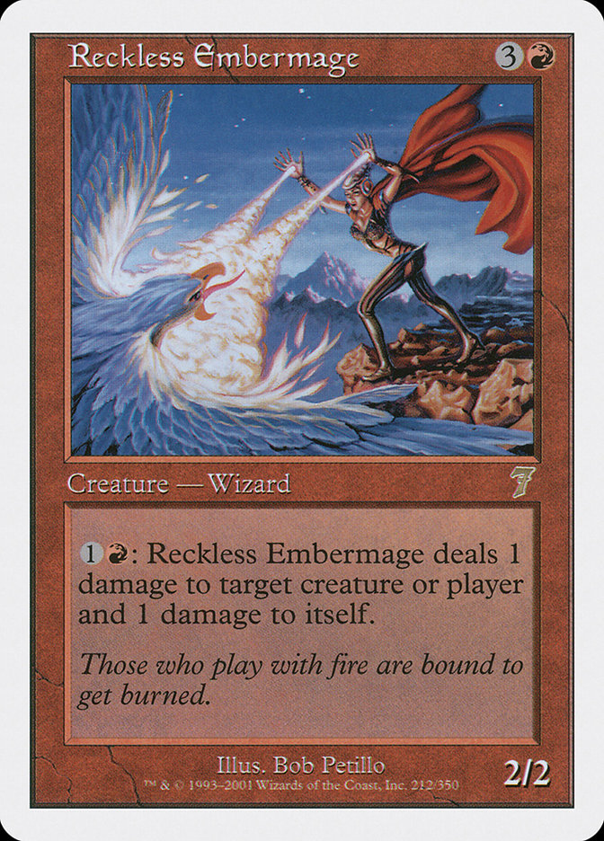 Reckless Embermage [Seventh Edition] Magic: The Gathering