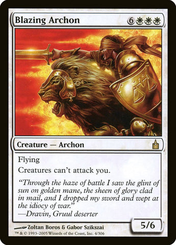 Blazing Archon [Ravnica: City of Guilds] Magic: The Gathering