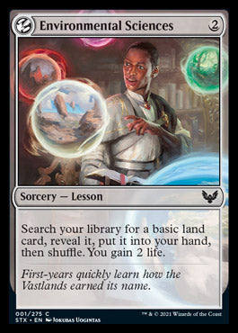Environmental Sciences [Strixhaven: School of Mages] Magic: The Gathering