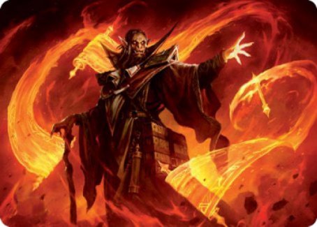 Plargg, Dean of Chaos Art Card [Strixhaven: School of Mages Art Series] Magic: The Gathering