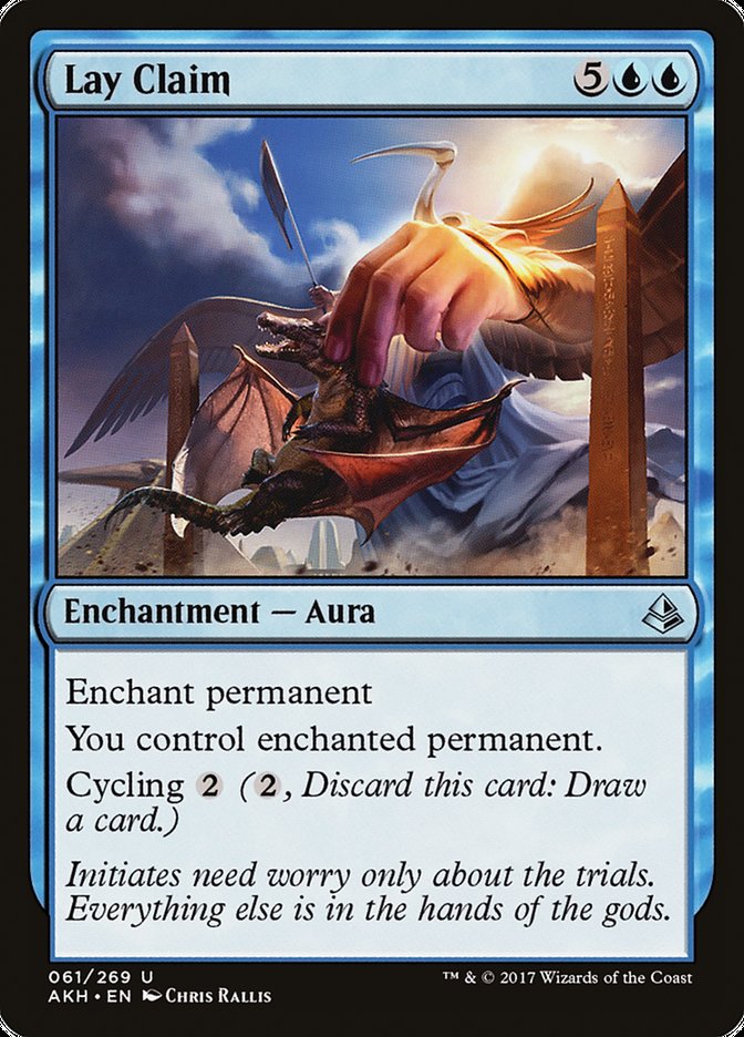 Lay Claim [Amonkhet] Magic: The Gathering