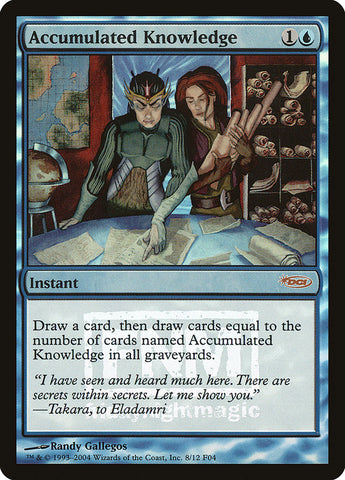 Accumulated Knowledge [Friday Night Magic 2004] Magic: The Gathering