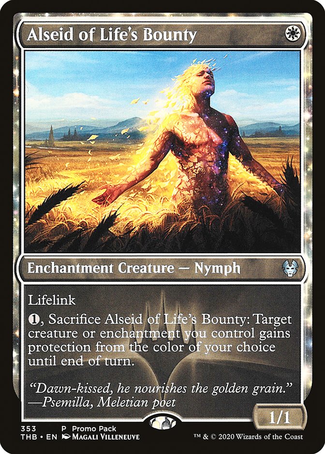 Alseid of Life's Bounty (Promo Pack) [Theros Beyond Death Promos] Magic: The Gathering