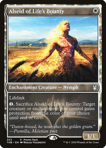 Alseid of Life's Bounty (Promo Pack) [Theros Beyond Death Promos] Magic: The Gathering