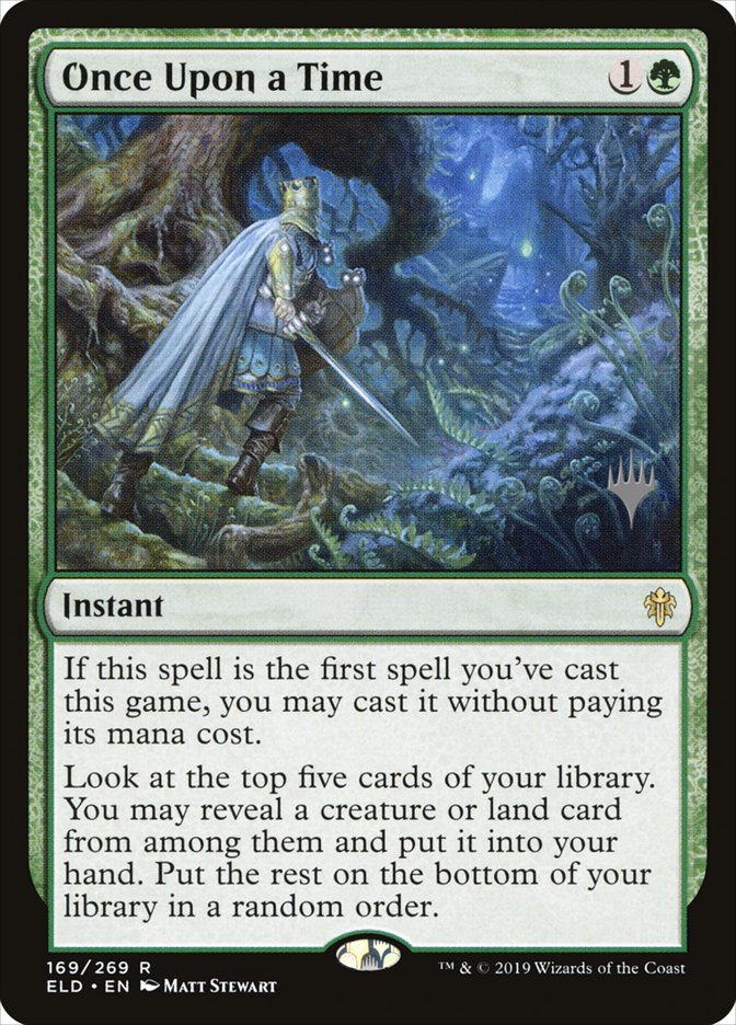 Once Upon a Time (Promo Pack) [Throne of Eldraine Promos] Magic: The Gathering