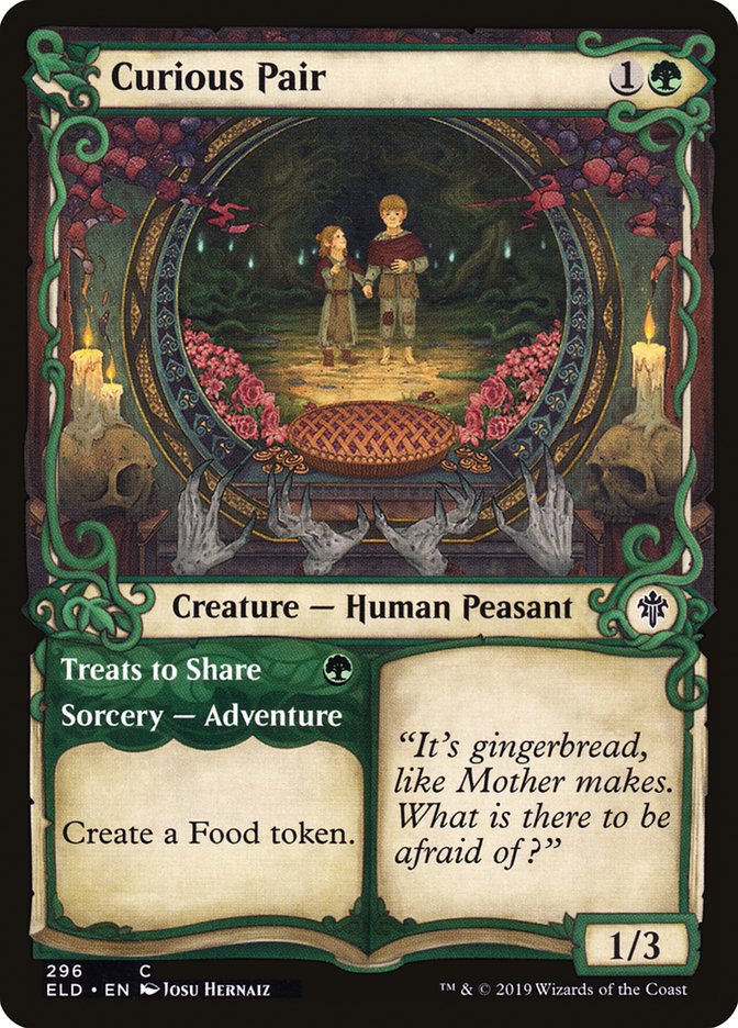 Curious Pair // Treats to Share (Showcase) [Throne of Eldraine] Magic: The Gathering