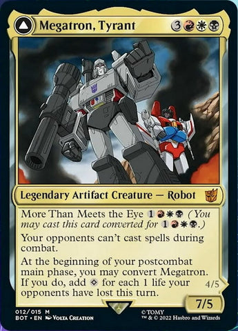 Megatron, Tyrant // Megatron, Destructive Force [Transformers] Magic: The Gathering