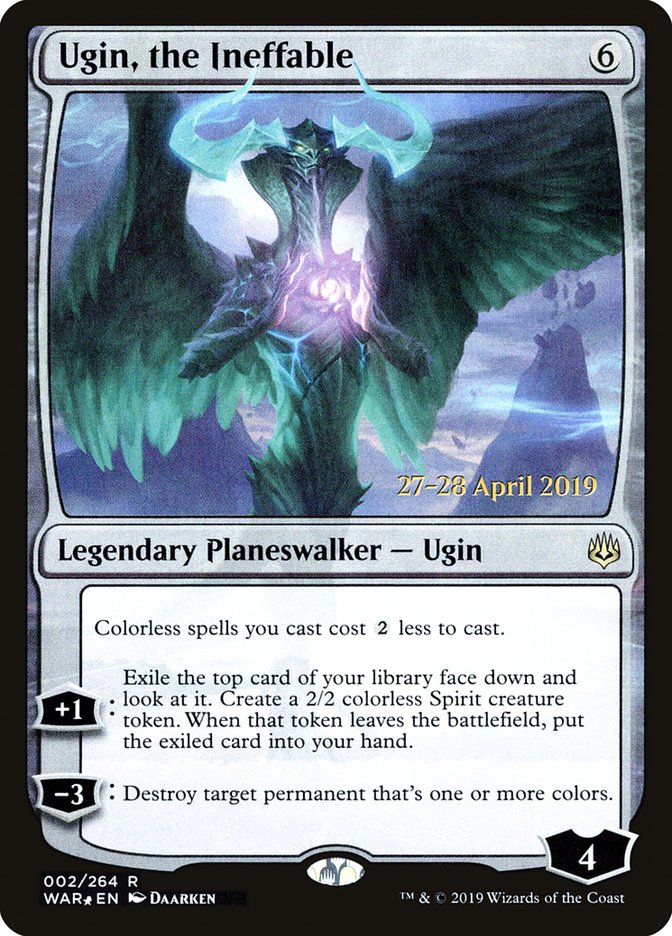 Ugin, the Ineffable [War of the Spark Prerelease Promos] Magic: The Gathering