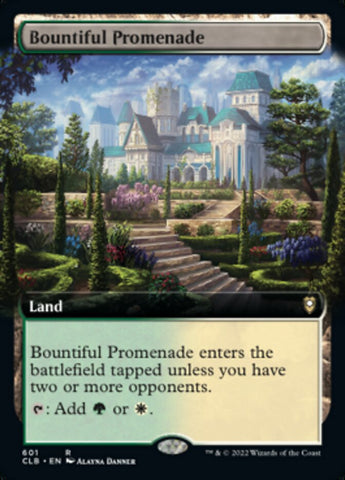 Bountiful Promenade (Extended Art) [Commander Legends: Battle for Baldur's Gate] Magic: The Gathering