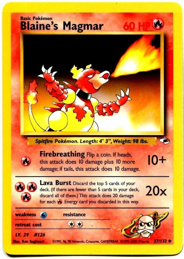Blaine's Magmar (37/132) [Gym Heroes Unlimited] Pokémon