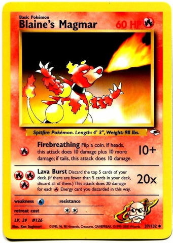 Blaine's Magmar (37/132) [Gym Heroes Unlimited] Pokémon