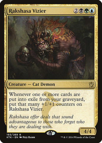 Rakshasa Vizier [Khans of Tarkir] Magic: The Gathering