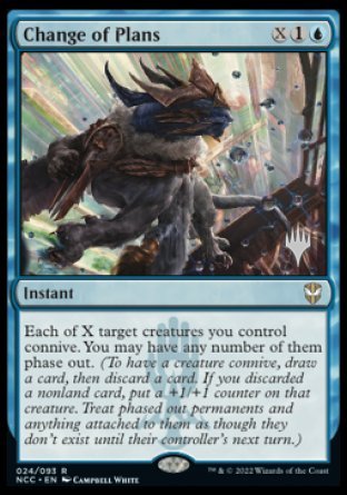 Change of Plans (Promo Pack) [Streets of New Capenna Commander Promos] Magic: The Gathering