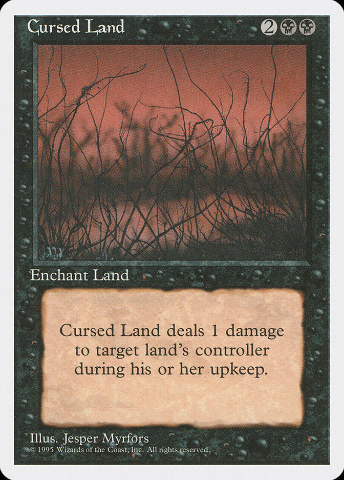 Cursed Land [Fourth Edition] Magic: The Gathering