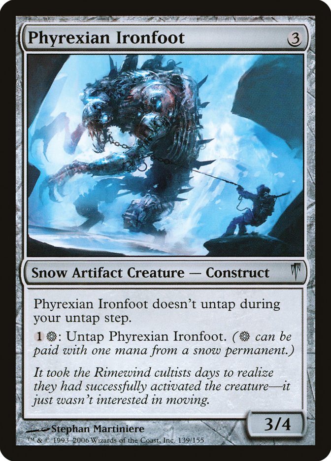 Phyrexian Ironfoot [Coldsnap] Magic: The Gathering