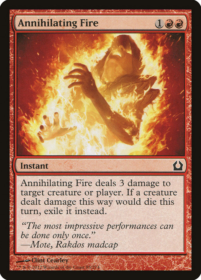 Annihilating Fire [Return to Ravnica] Magic: The Gathering