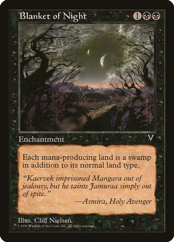 Blanket of Night [Visions] Magic: The Gathering