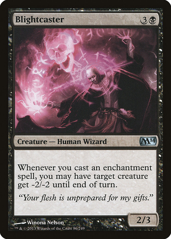 Blightcaster [Magic 2014] Magic: The Gathering