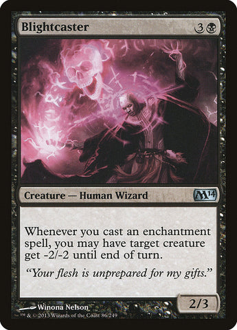 Blightcaster [Magic 2014] Magic: The Gathering