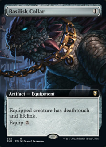 Basilisk Collar (Extended Art) [Commander Legends: Battle for Baldur's Gate] Magic: The Gathering