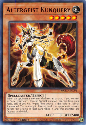 Altergeist Kunquery [MGED-EN094] Rare Yu-Gi-Oh!