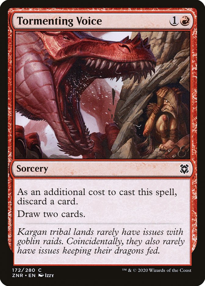 Tormenting Voice [Zendikar Rising] Magic: The Gathering
