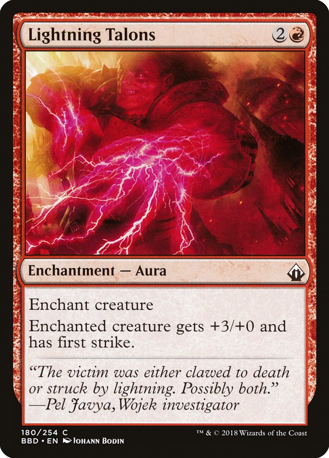 Lightning Talons [Battlebond] Magic: The Gathering