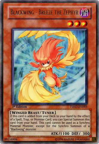 Blackwing - Breeze the Zephyr [TSHD-EN003] Ultra Rare Yu-Gi-Oh!