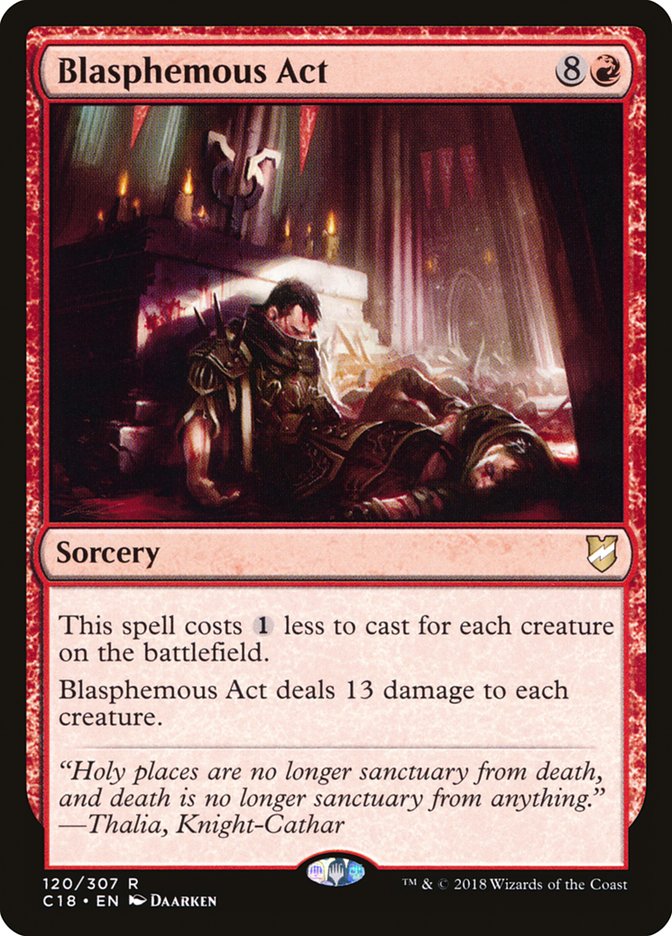 Blasphemous Act [Commander 2018] Magic: The Gathering