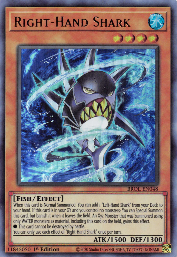 Right-Hand Shark [BROL-EN048] Ultra Rare Yu-Gi-Oh!