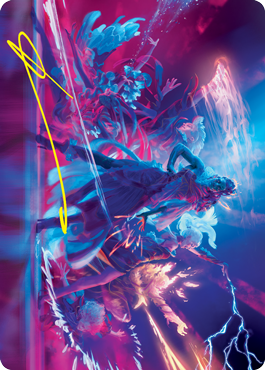 Prismari Command Art Card (Gold-Stamped Signature) [Strixhaven: School of Mages Art Series] Magic: The Gathering