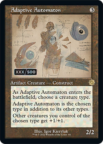 Adaptive Automaton (Retro Schematic) (Serial Numbered) [The Brothers' War Retro Artifacts] Magic: The Gathering