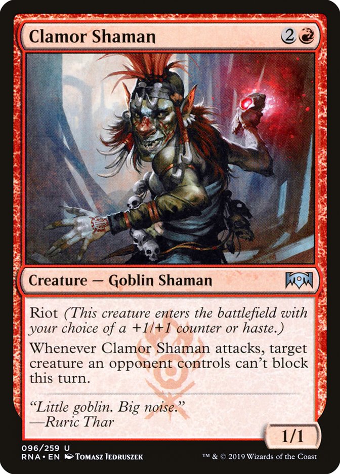 Clamor Shaman [Ravnica Allegiance] Magic: The Gathering