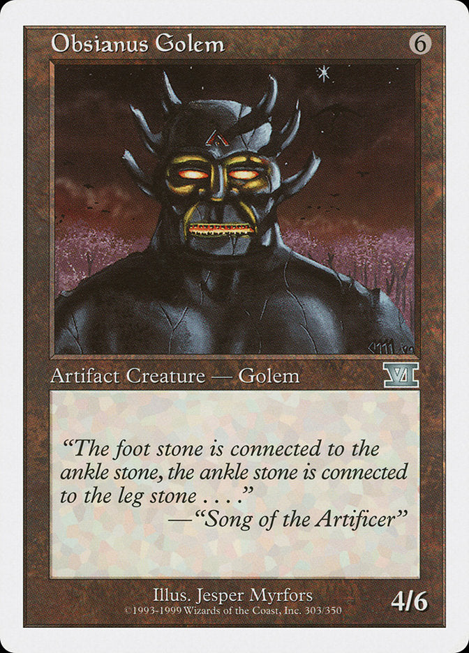 Obsianus Golem [Classic Sixth Edition] Magic: The Gathering