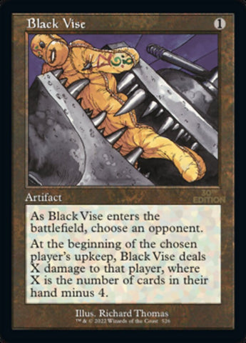 Black Vise (Retro) [30th Anniversary Edition] Magic: The Gathering