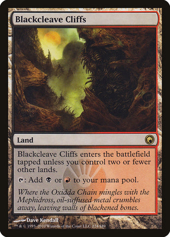 Blackcleave Cliffs [Scars of Mirrodin] Magic: The Gathering