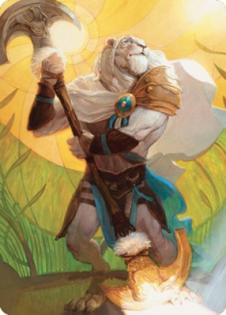 Ajani, Sleeper Agent Art Card [Dominaria United Art Series] Magic: The Gathering