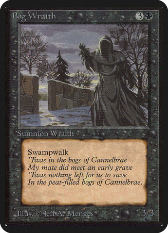 Bog Wraith [Alpha Edition] Magic: The Gathering
