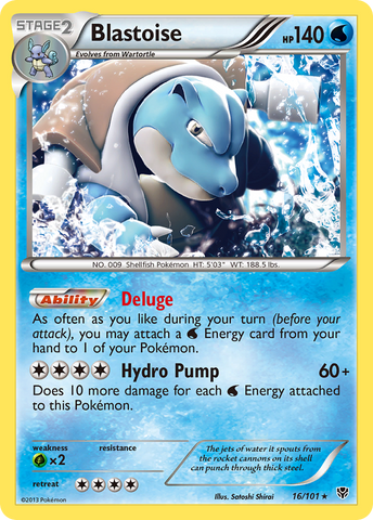Blastoise (16/101) [Black & White: Plasma Blast] Pokémon